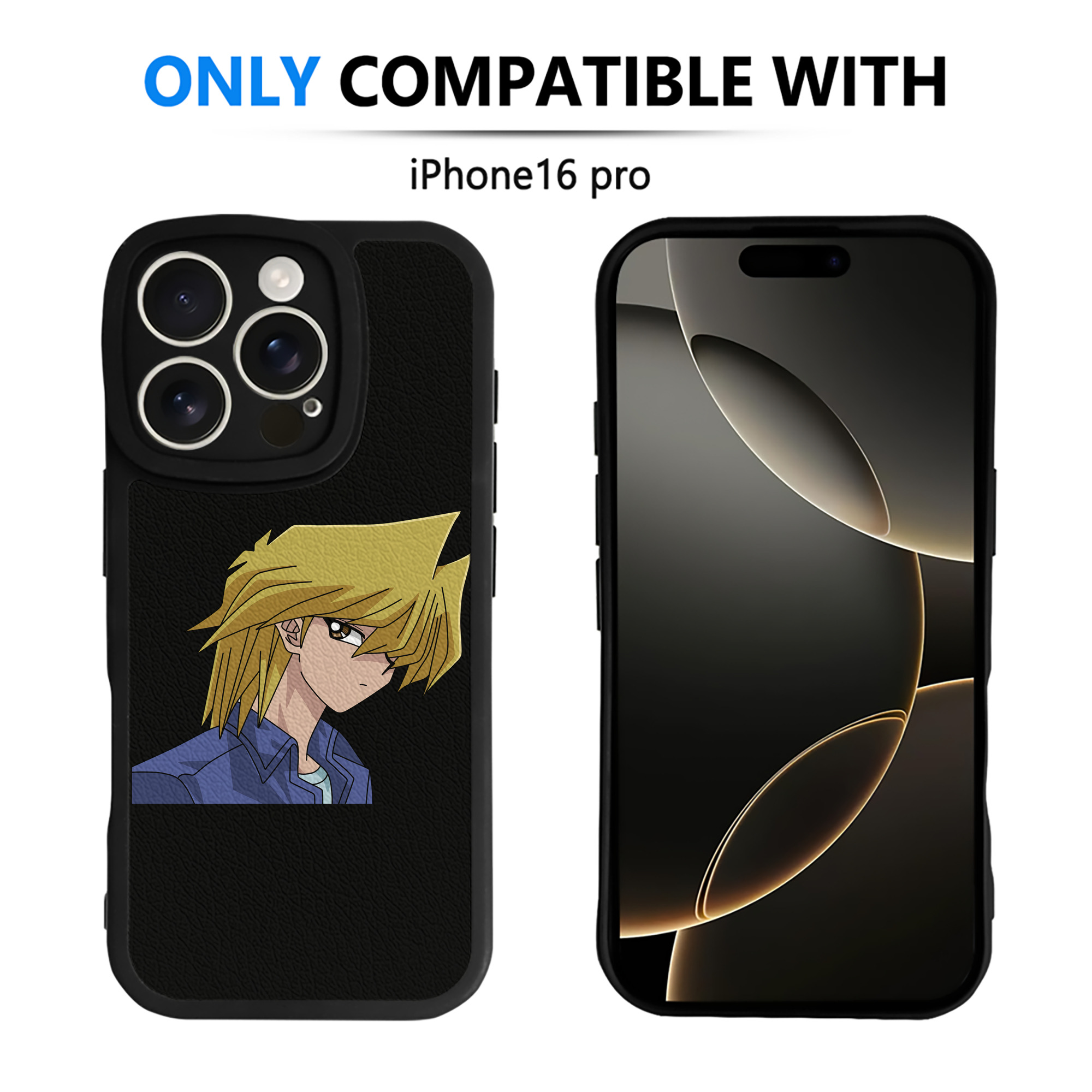 遊☆戯☆王 Yu-Gi-Oh! 【iPhone 16シリーズ対応】シリコンスマホケース（レザー調） 材質：シリコン